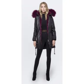 Women's Nicole Benisti Chelsea Coat - Black/Wine