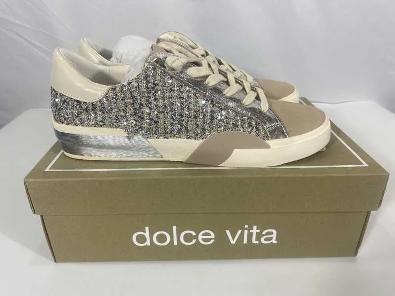 ZINA SNEAKERS DK SILVER MULTI WOVEN - re:vita