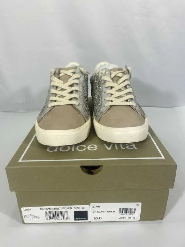 ZINA SNEAKERS DK SILVER MULTI WOVEN - re:vita